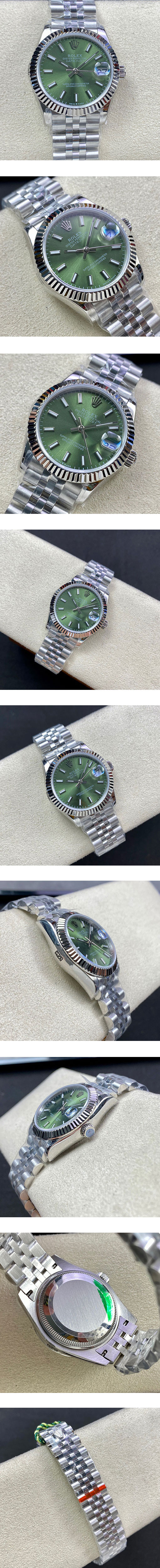 ロレックス2022人気 デイトジャスト M126234-0051 グリーン  36mm N級品ブランドコピー腕時計